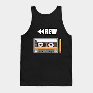 1980's Series Rewind Cassette and Pencil Tank Top